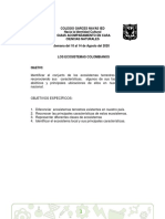 Ecosistemas Colombianos. Guia 10 - 14 Agosto. Grado 402