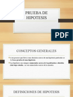 Prueba de Hipotesis