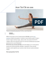 Cómo Practicar Tai Chi en Casa