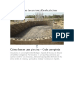 Guía para La Construcción de Piscinas