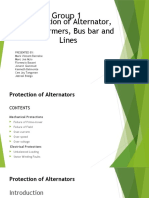 Protection of Alternator, Transformers, Bus Bar and Lines: Group 1