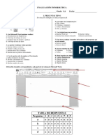 Evaluación Informática Word