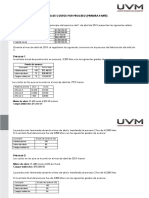 Sistema de Costos Por Proceso (Primera Parte) : Ejercicio