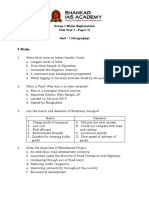 Group I Mains Explanation Full Test I - Paper II Unit - I (Geography)