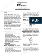 Kc11 Series Sealless Non-Metallic Centrifugal Pumps Installation & Maintenance Instructions