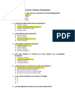 Examen Sistema Respiratorio