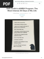 Seth Godin's altMBA Program - The Most Intense 30 Days of My Life