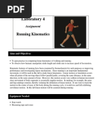 Lab - 4 - Running Kinematics Part I - Spring 2019