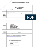 Guía #2 Segundo Periodo de Química Grado 11