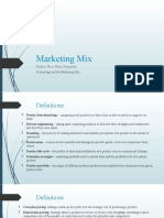 Marketing Mix: Product Price Place Promotion Technology and The Marketing Mix