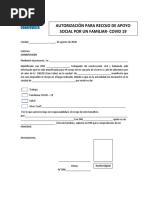 Autorización Recojo de Beneficio Social Por Tercero Con Vínculo Familiar