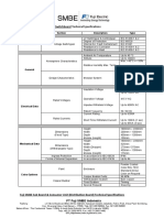 LV Switchboard Technical Data Sheet