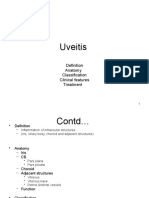 Uveitis: Anatomy Classification Clinical Features Treatment