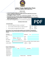 SAF Volunteer Corps Application Form