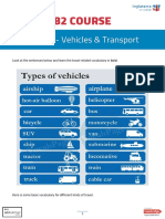 B2 Course: Unit 48 - Vehicles & Transport