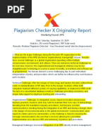 Plagiarism Checker X Originality Report: Similarity Found: 29%