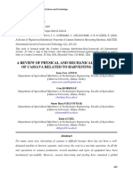 A Review of Physical and Mechanical Properties of Cassava Related To Harvesting Machines