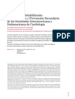 Consenso de Rehabilitación Cardiovascular y Prevención Secundaria de Las Sociedades Interamericana y Sudamericana de Cardiología PDF