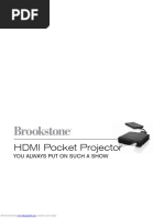 Brookstone Mini Projector