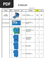 JC Price List 20200416 USD