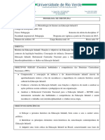 Fundamentos e Metodologia Do Ensino em Educação Infantil I PDF