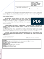 Devoir de Contrôle N°1 - Français - 1ère AS (2008-2009) MR Cherif