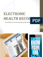 Electronic Health Records: Presented by Mrs. Senthilnayaki Ramasubbu - RN.RM - MSC (N)