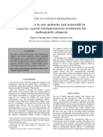 Sensitization To Saw Palmetto and Minoxidil in Separate Topical Extemporaneous Treatments For Androgenetic Alopecia