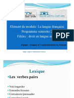 Cours Langue Communication