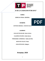 Analisis de La Casacion N°383-2012