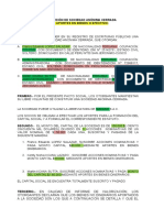 Formato de Minuta SAC Con Directorio Aporte Bienes