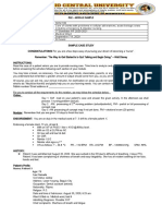 Course Code Course Title Level Offering Clinical Area of Assignment Date of Exposure No. of Hours