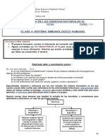 Secuencia Didactica y Actividades Obligatorias. Sistema Inmunologico Humano. PDF