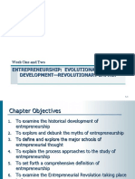 Entrepreneurship: Evolutionary Development-Revolutionary Impact