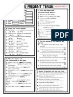 A) Add "-S" To The Verbs Given. D) Fill in The Blanks With "Do-Don't or Does-Doesn't."