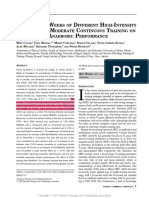 Effects of 6 Weeks of Different High-Intensity Interval and Moderate Continuous Training On Aerobic and Anaerobic Performance - 2018