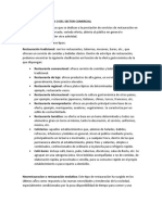 Restauracion Publica o Del Sector Comercial