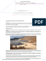 Concentración de Minerales