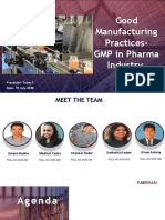 GMP in Pharma Industry