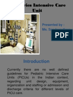 Pediatrics Intensive Care Unit: Presented By: Ms. Sandeep Kaur