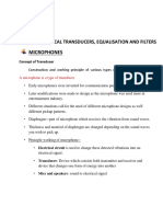 Electro-Acoustical Transducers, Equalisation and Filters: Concept of Transducer