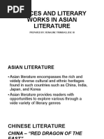 Places and Literary Works in Asian Literature