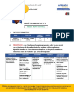 Propósito:: Sesión de Aprendizaje N ° 1