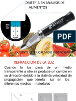 Refractometria en Alimentos