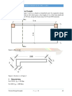 Beam Design For Torsion Example