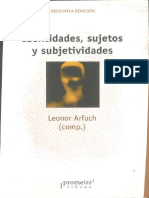 10 Arfuch, Leonor, Identidades, Sujetos y Subjetividades