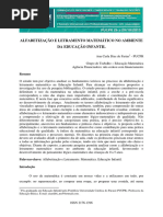 Artigo - ALFABETIZAÇÃO E LETRAMENTO MATEMÁTICO