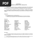 Activity 1 Common Laboratory Apparatus: Objectives