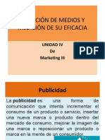 Selección de Medios y Medición de Su Eficacia - Unidad IV