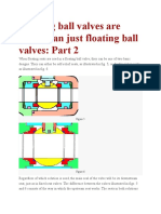 Floating Ball Valves Are More Than Just Floating Ball Valves